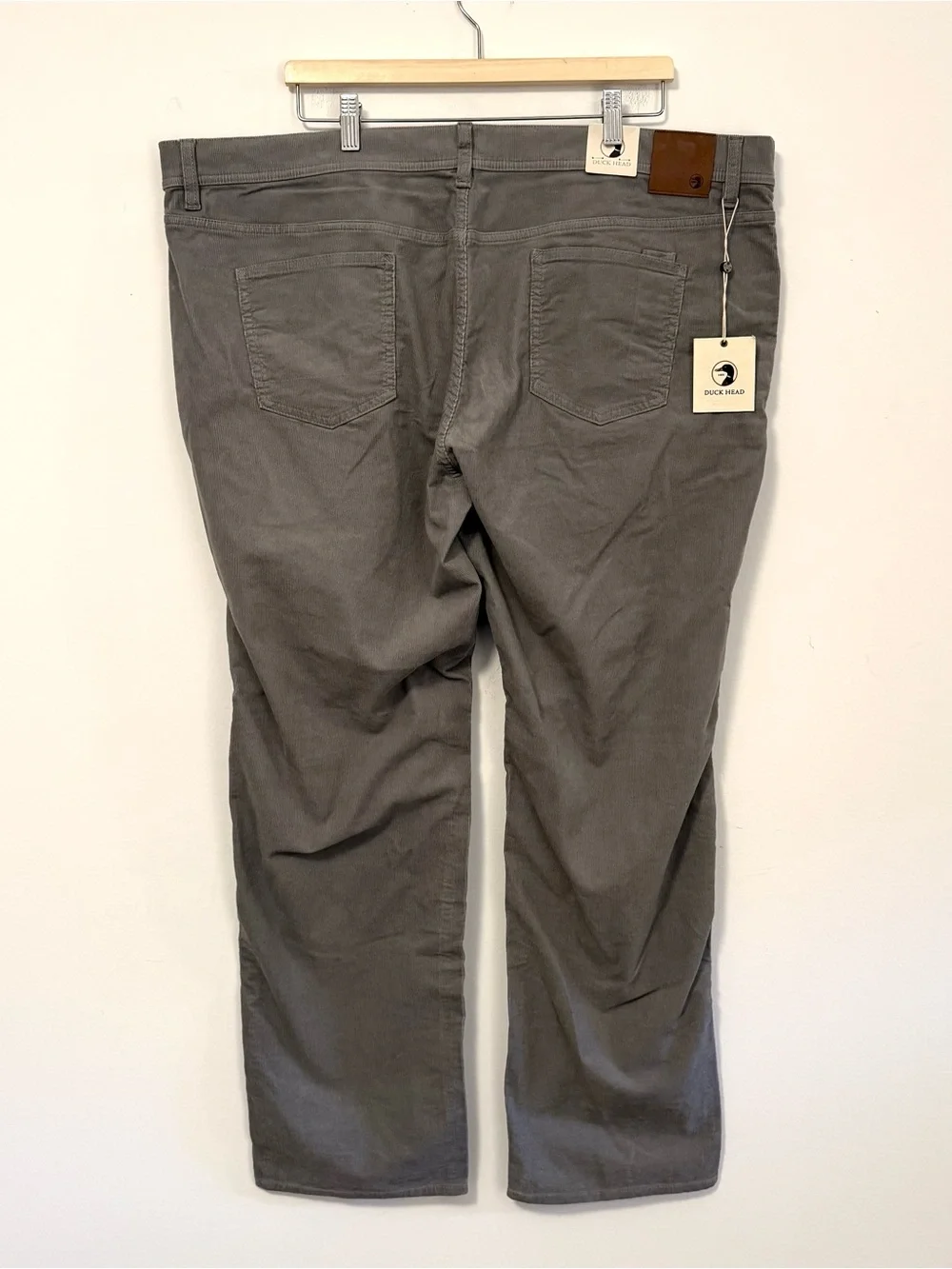 NWT Duck Head Holston Corduroy Five-Pocket Pants Brushed Nickel $108 MSRP